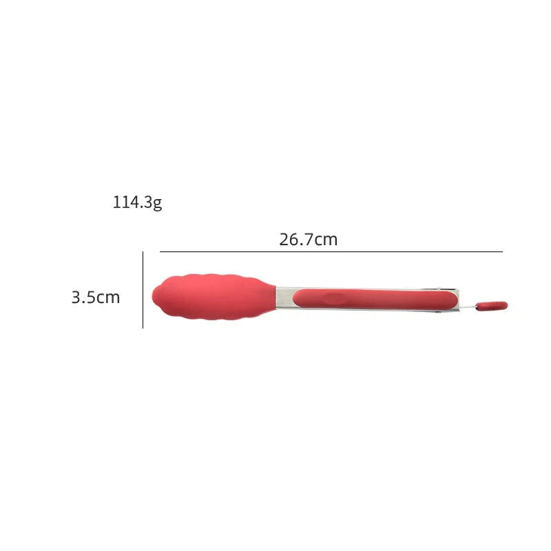 Silicone Clips Bread Barbecue Tools Tongs Steak Clip Food Clips BBQ Cooking Baking Salad Kitchen Accessories 9 inches food tongs kitchen utensils set