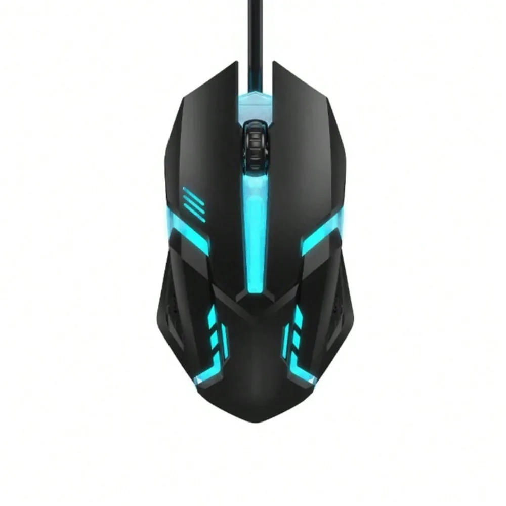 Mouse Alámbrico USB para Juegos con Luz de Respiración