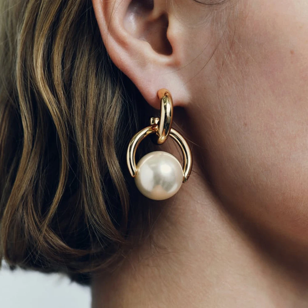 Zouhaira Earings Pearly Sensation-Peach