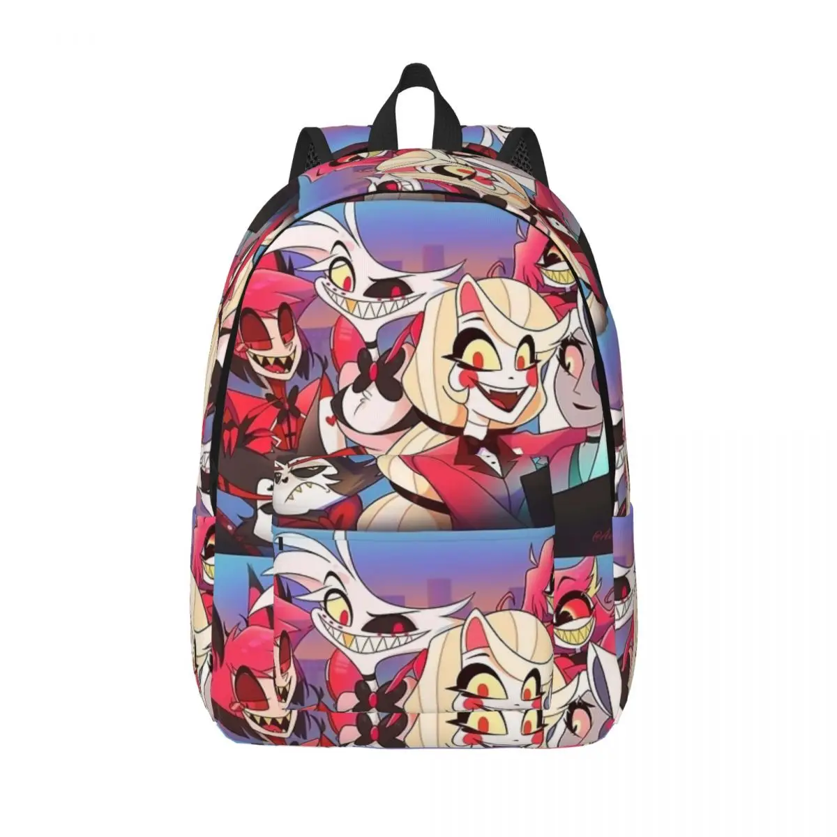 

Аниме рюкзак для мальчиков и девочек Hazbin Hotel, школьный портфель для учебников для дошкольников и детских садов, подарок