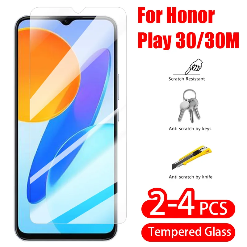 

For Honor Play 30 30M Screen Protector 9H Tempered Glass Phone Protective Full Cover Flim Clearity Glass Flim For HONOR Play 30