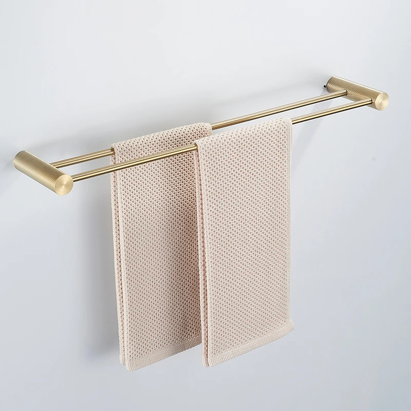 Description Picture 5 of item304SUS Towel rack Two poles Wall-Mounted Bathroom Item Shelf Suitable for Shower Rooms Bathroom Accessories