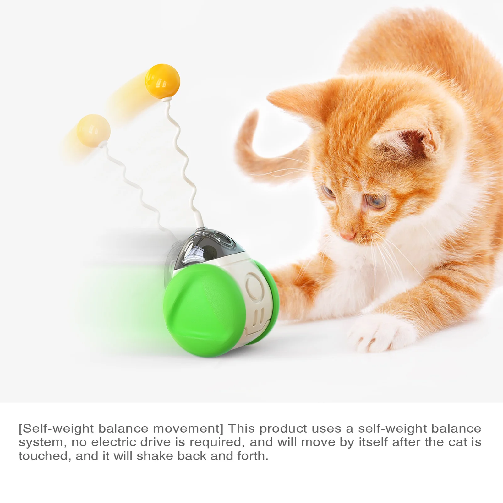 Electronic Pet Cat Toy Smart Automatic Funny Cat Exercise Toy Electric Rotating Kitten Toys Butterfly Cat Stick Interactive Toy