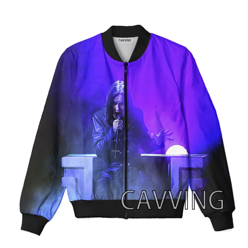 New Fashion Women/Men's 3D Print  OZZY OSBOURNE   Zipper Bomber Jackets Men Overcoat Mens Coat Zip Up Jackets  B03 2