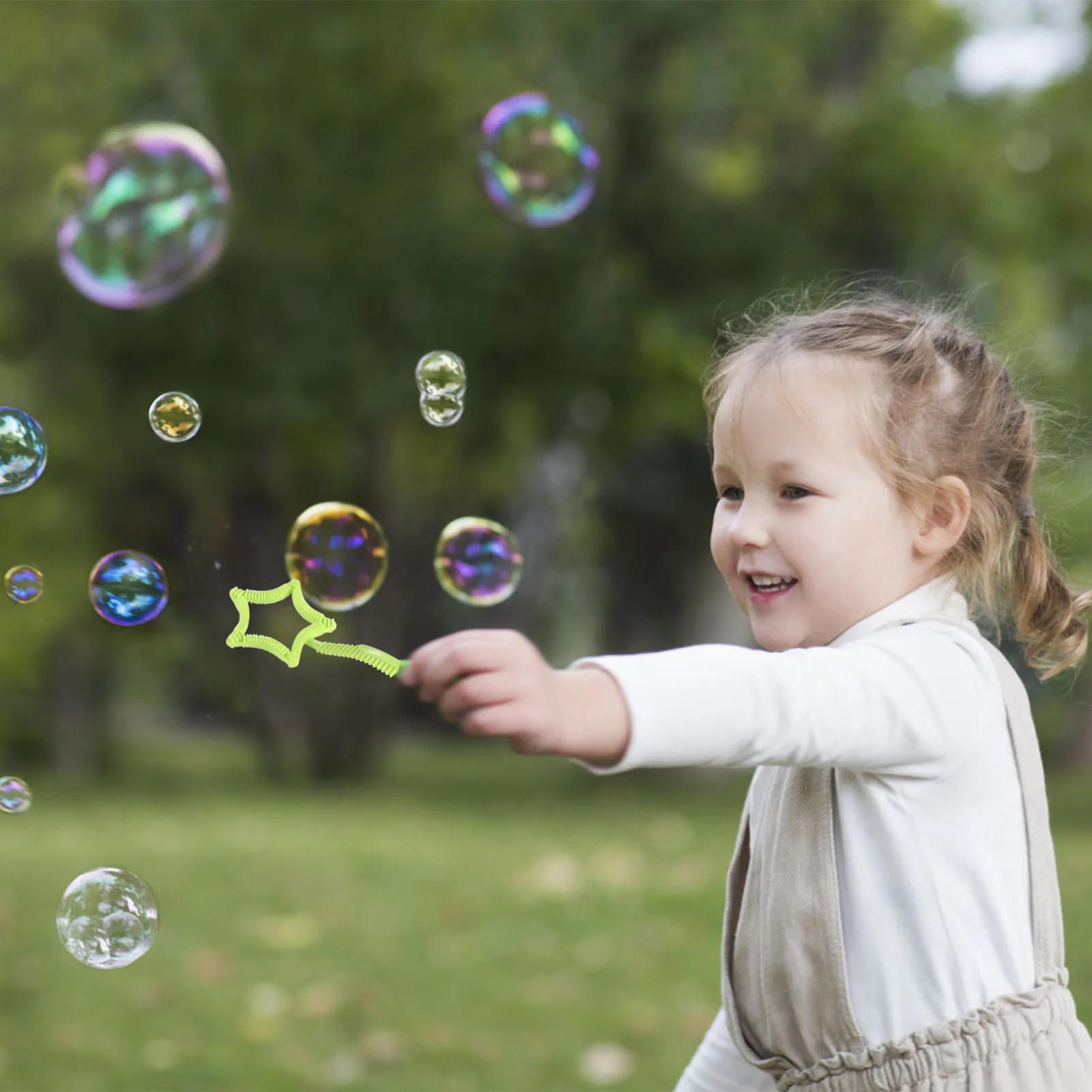 Manual Blow Bubber Toy Interesting Instant Foaming Bubble Stick Toy for Parent-Child Indoor Outdoor Play 6