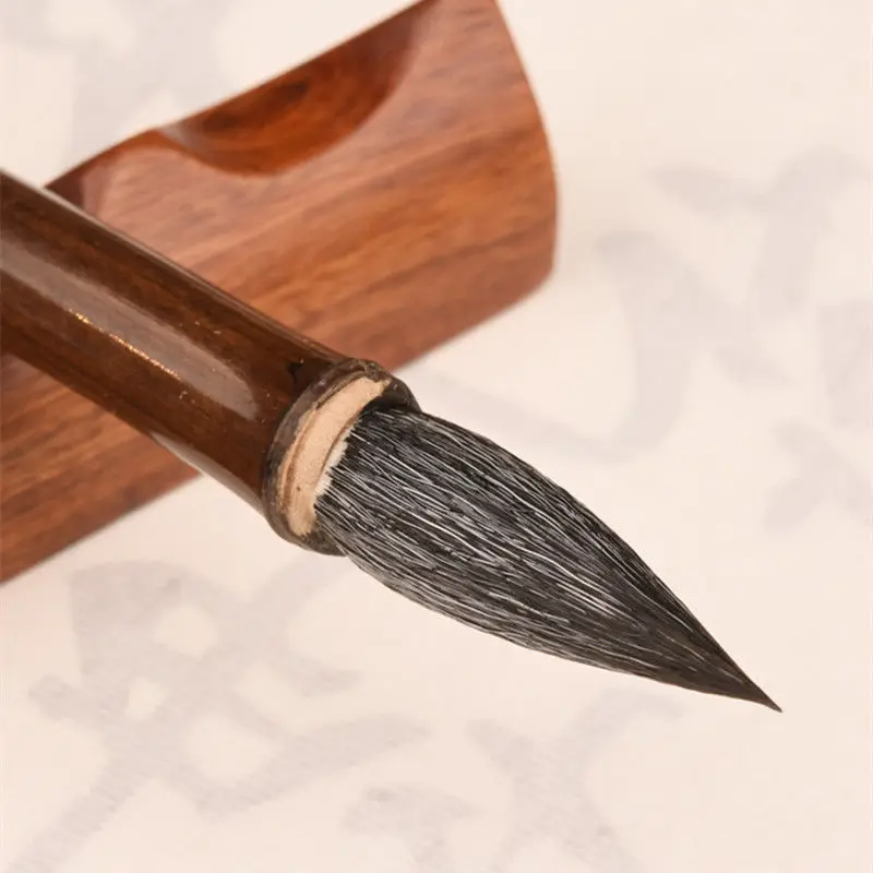 Ancient Style Purple Bamboo Brush Wolf Hair Adult Professional Grade Calligraphy And French Painting Sheep In Regular