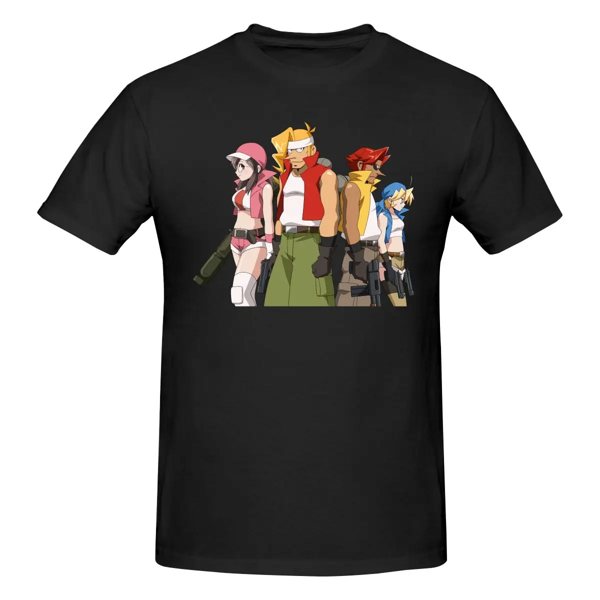 New Metal Slug T-Shirt Uomo Stampa Girocollo T-Shirt Estate Moda Manica Corta T-Shirt In Cotone