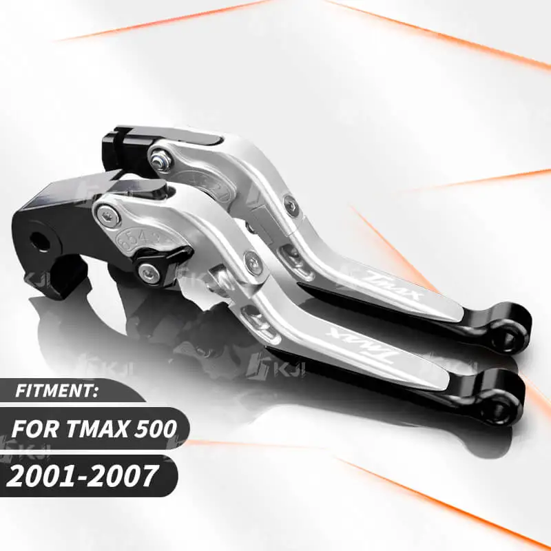 Adjustable Folding Brake & Clutch Levers For Yamaha Tmax 500 2001-2007 - CNC Aluminum Motorcycle Levers