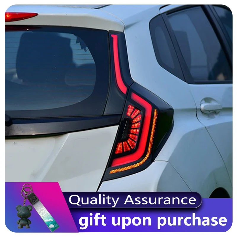 

A Pair of Car Styling For Honda Fit GK5 2014-2020 Rear Light DRL Tail Lamp LED Brake Dynamic Taillights Automatic Accessories