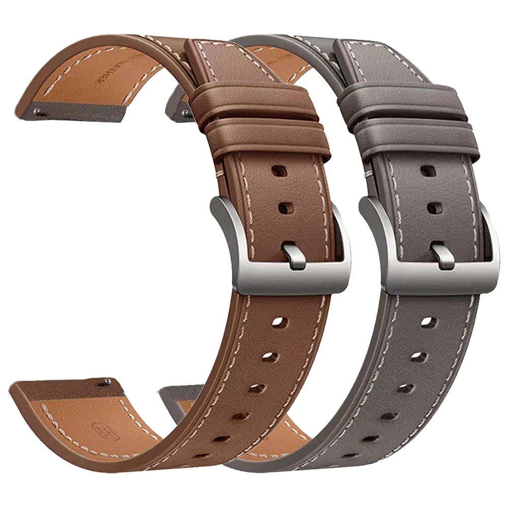 Leather Strap Bracelet, Enhanced 22mm/20mm Wristband Accessory