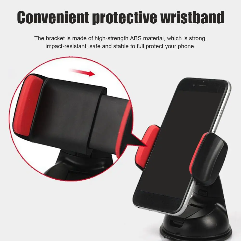 Strong Suction Cup Mount Car Phone Holder for Windshield Dashboard for iPhone 15 14 13 Pro Max All Smartphone