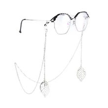 

Sunglasses Masking Chains For Women Copper Leaves Golden Eyeglasses Chains Lanyard Glass 2022 New Fashion Jewelry Wholesale Gift