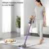 Vacuum Cleaner, 550W/45Kpa/65Mins Vacuum Cleaners for Home, Stick Vacuum Cordless with Low Noise, LED Screen, Wall Mount Chargin 2