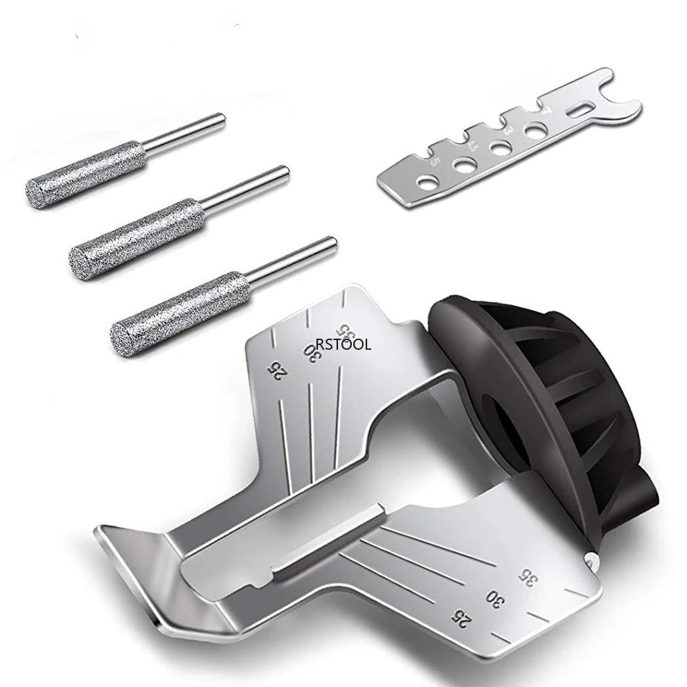 5pcs Chainsaw Sharpener Drill Chain Saw Sharpen Tool Set Electric Blade