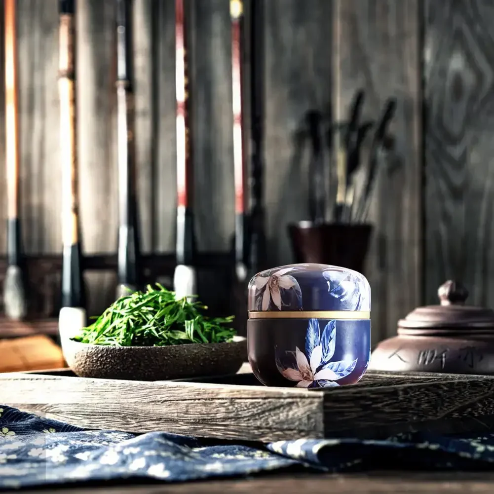 Tea Caddy Tea Box Containers Candle Cans Coffee Candy Snacks Small Tin Mini Portable Storage Boxes Sealed Jars Packaging Teaware