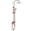 20CM Modern Style Shower Set Rain Shower Tap Set Shower Head with Hand Shower Wall Hanging Bathroom Shower System Tap 4