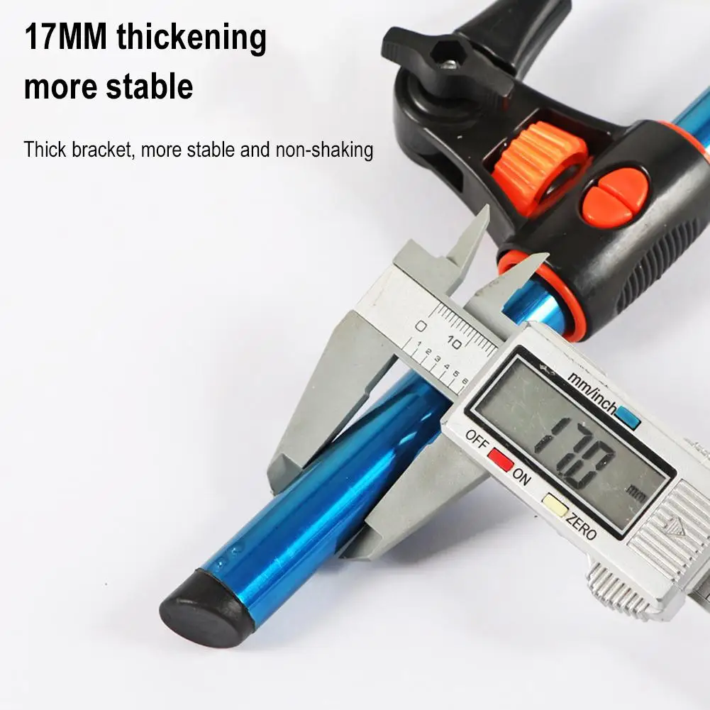 Fishing Rod Holder Fishing Rod Bracket Fishing Rod Support Fishing Rod Rest 2.1M/2.4M Stainless Steel Thickened Telescopic Fishing Rod Bracket Fishing Rod Dual Purpose Bracket Holder