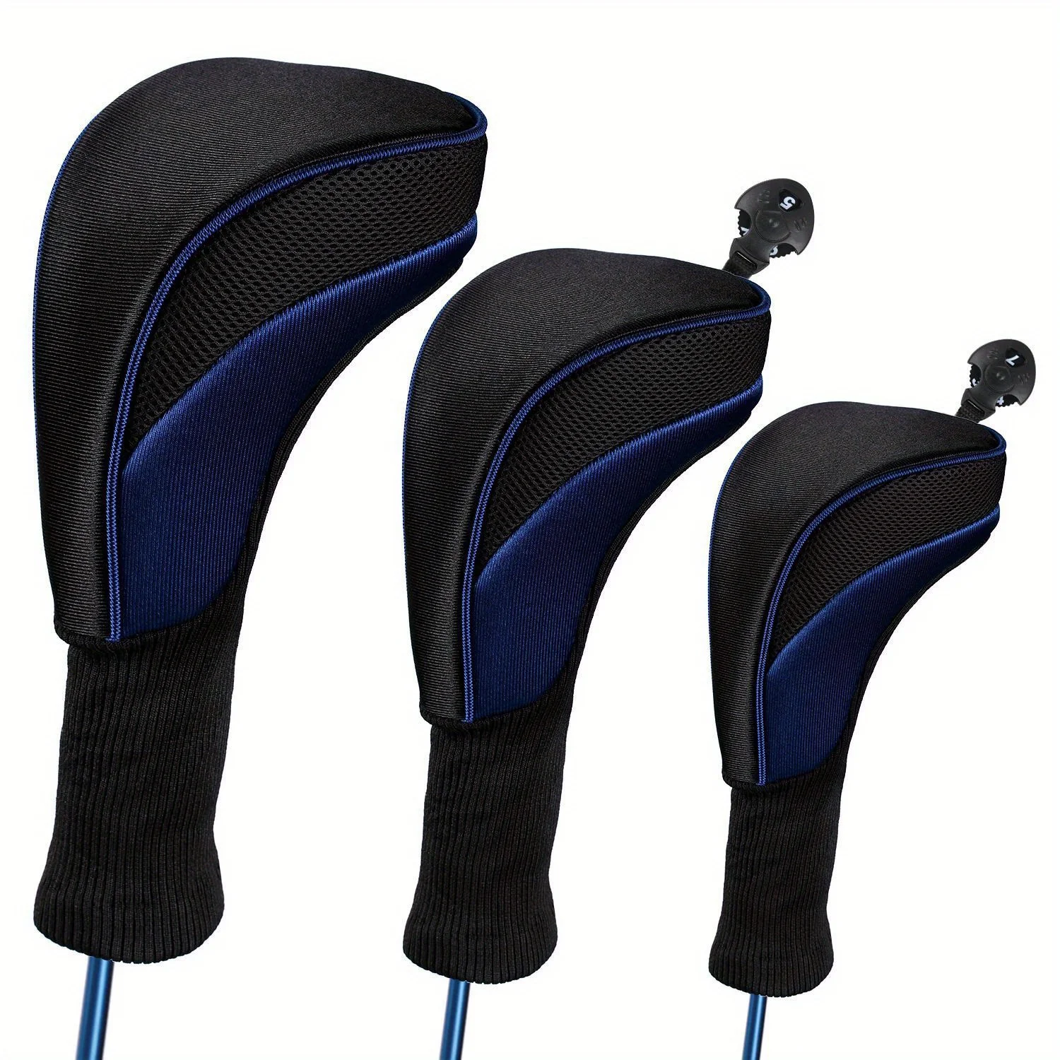 3pcs Premium Golf Headcovers Set For Driver Fairway Wood And Hybrid golf club head covers golf putter head covers golf iron head covers
