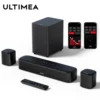 ULTIMEA 250W 5.1 Soundbar for TV, Home Theater Virtual Surround Sound System with App Control, Subwoofer & 2 Surround Speakers 1