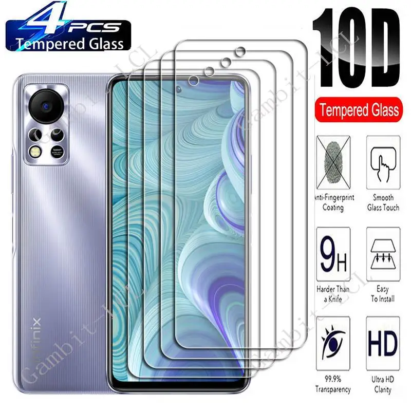 

4 шт. для Infinix Hot 11S NFC 6,78 "защитное закаленное стекло для экрана InfinixHot11S Hot11S X6812, X6812B защитная пленка