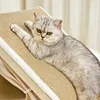 Half-Enclosed Wooden Cat Tent Villa Pet Bed All-Season Dual-Use Durable Sisal Scratching Board Cozy House Furniture for Cats 2