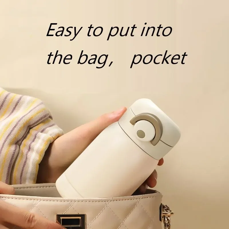 350ml 304 Stainless Steel Mini Thermos Cup Portable Coffee Mug Vacuum Flask Insulated Hot Water Bottle Kids Gift