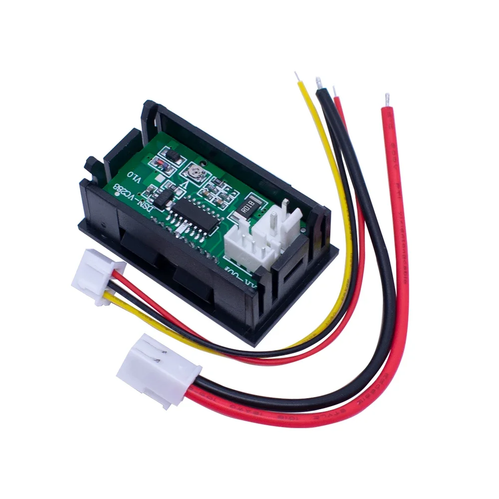 DC 0-100V 10A Digital Voltmeter Ammeter Dual Display Voltage Detector Current Meter Panel Amp Volt Gauge 0.28" Red Blue LED digital voltmeter digital current meter