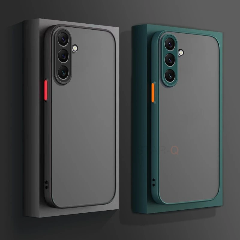 Matte Translucent Silicone Hard Case - Sleek & Protective Back Cover