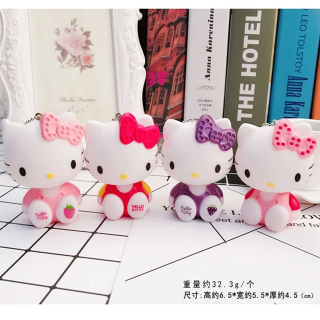 Kawaii Anime Peripheral Accessories Kitty Cat Keychain Cartoon Cute Fashion Hairball Bag Keychain Pendant Gift for Girlfriend 2