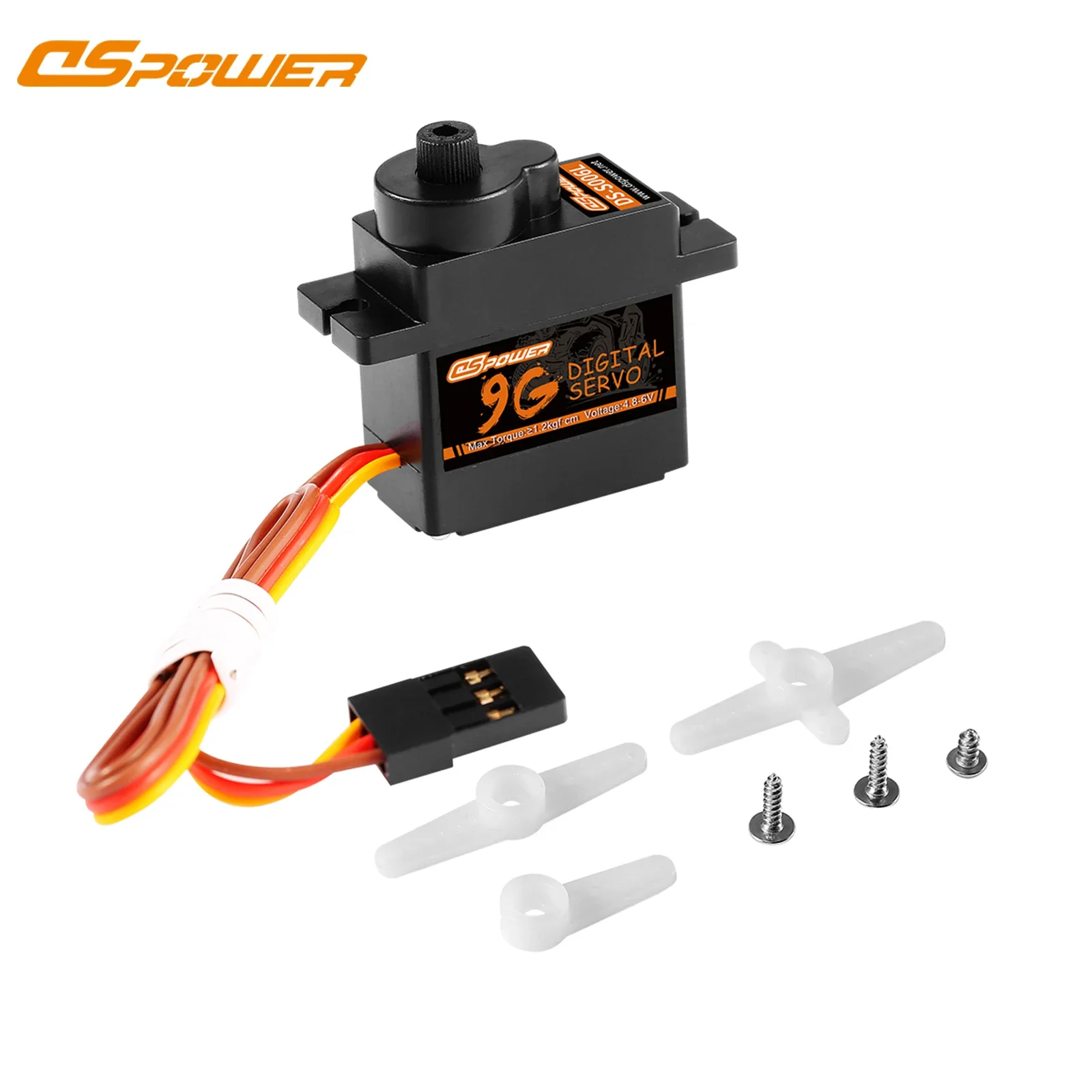DSPOWER 9g 12g Micro Digital Servo Kunststoff/Metall Getriebe 4,8 ~ 6,0 V DC für RC Mini Auto Flugzeug Hubschrauber Roboter Wltoys Axial Teile – Detail 15