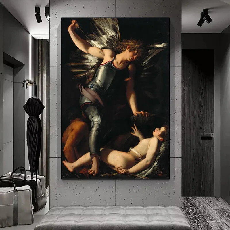 Poster E Stampe Vintage Wall Art Canvas Painting The Divine Eros Batte La Terra Eros Living Room Decor Painting Home Decor
