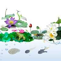 Life Cycle Figurines Growth Stage Life-like Frog Life Cycle Model Set Classroom Accessories Party Supplies Desktop Decoration 2