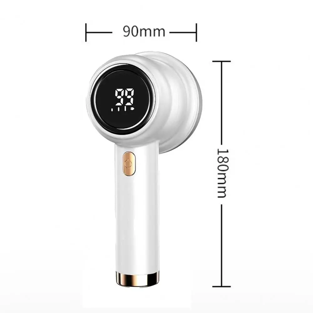 Fabric Shaver Lint Remover Rechargeable LED Display Adjustable Speed 6-Blade Cutter Clothes Pilling Sweater Trimmer