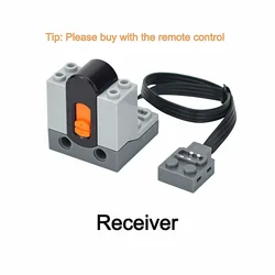 Enhanced Power Function Servo Motor & IR Remote Control Set for Building Blocks - MOC Technical Brick Parts (Receiver)