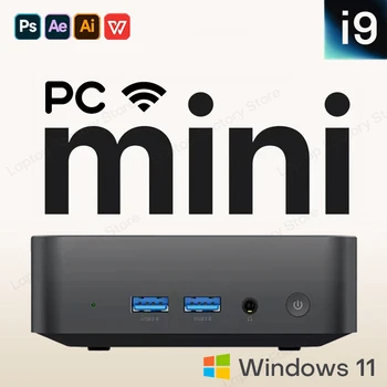 2025 Portable i9 Mini PC Computer Windows 11 Intel Core i9 8950HK 16GB 1TB Gaming Computer Dual-Band WiFi 6-Core Mini Desktop PC