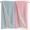 Winter Thick Thermal 3d Minky Dot Kids Blanket Super Soft Sherpa Fluffy Toddler Baby Blanket Quilt Swaddle Office Seat Blanket 3