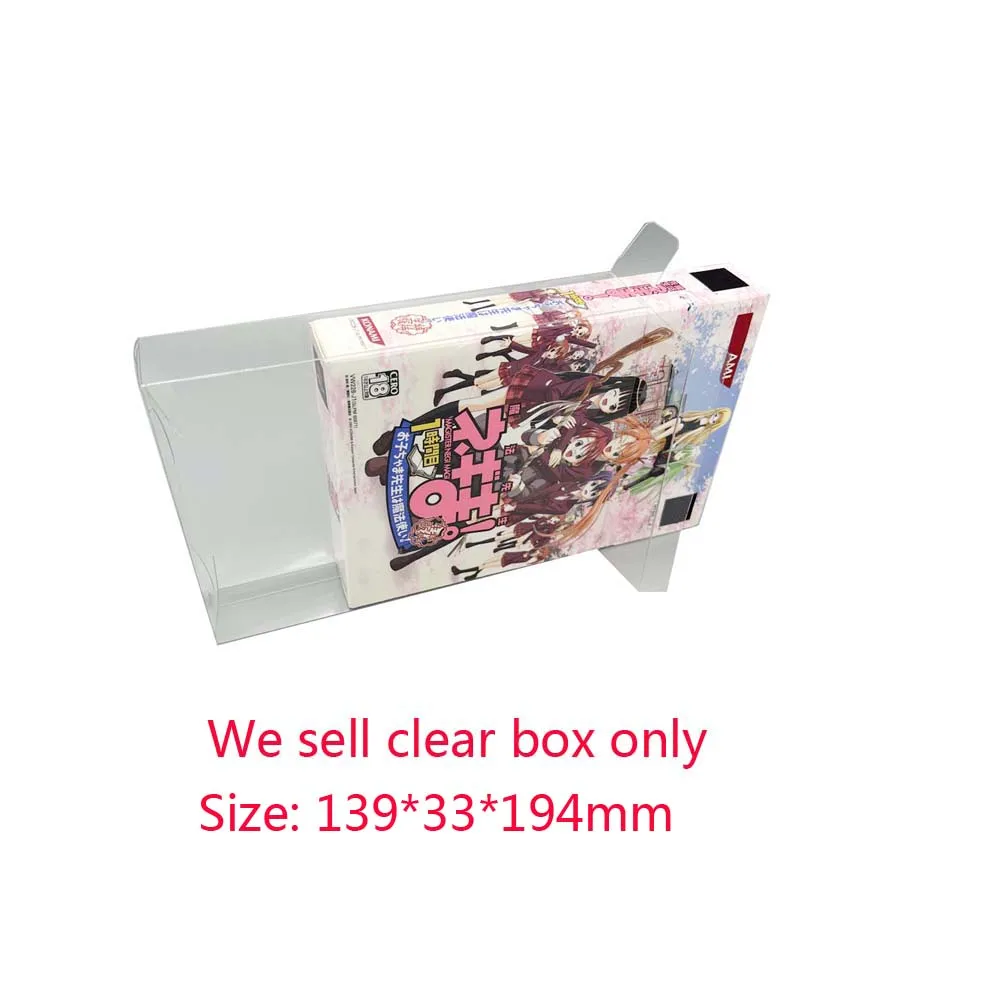

Clear transparent box For PS2 Display storage Box PET Protector
