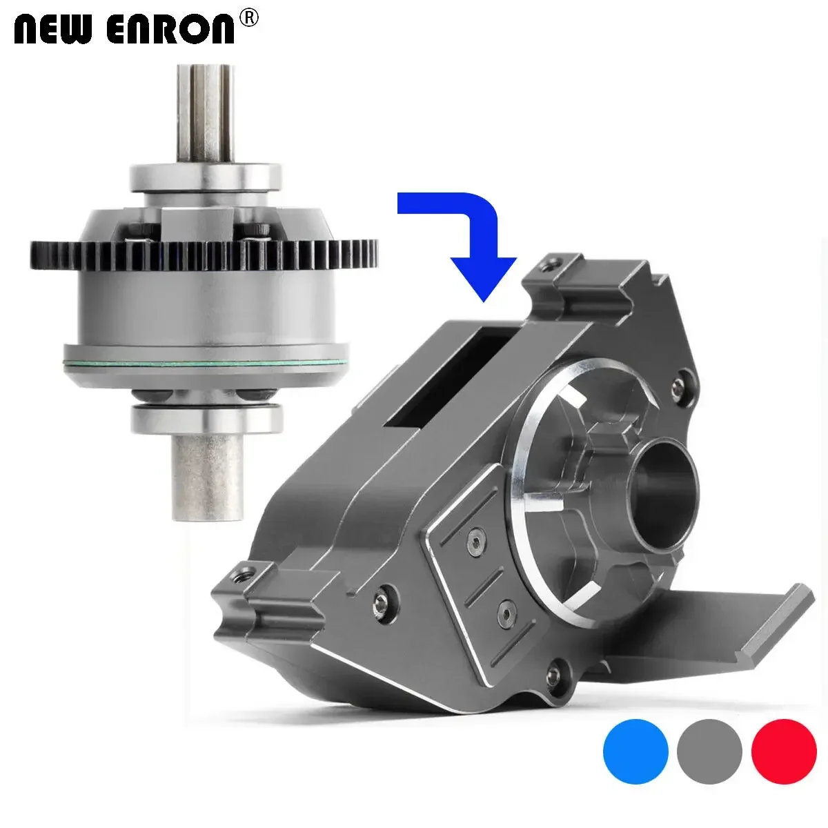 NEUES ENRON Center Diff Montagegehäuse aus CNC-Legierung ARA 311165 ARA 311169 ARA 311192 für RC 1/10 KRATON SENTON 1/8 MOJAVE TYPHON ARRMA 4S