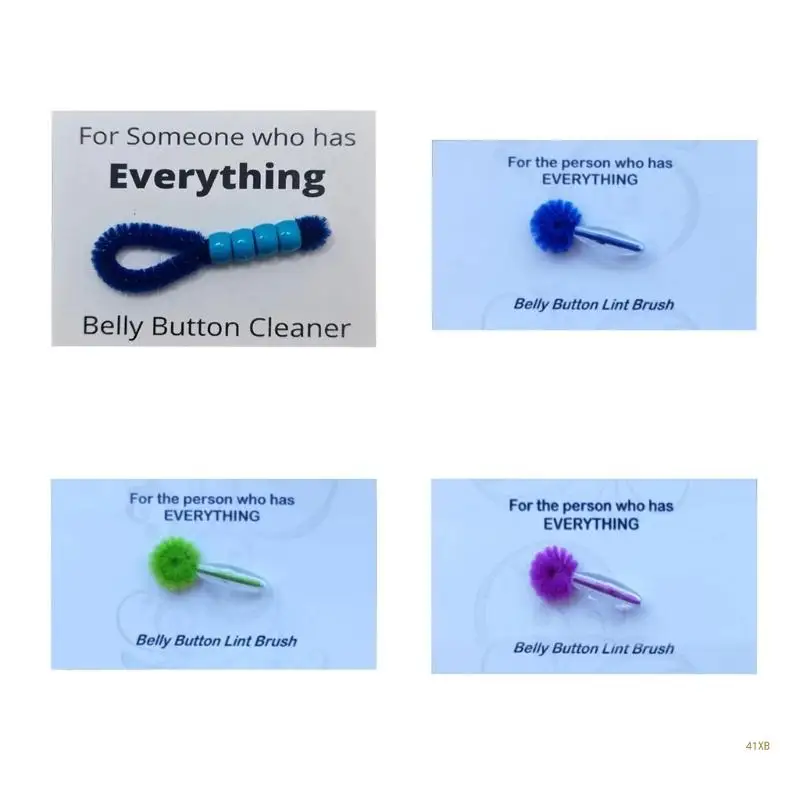 

41XB Инструмент для чистки пупка Щетка для ворса пупка для человека, у которого есть все