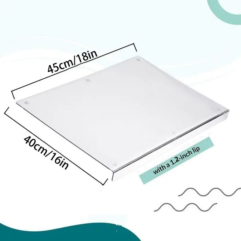 Anti-slip Transparent Cutting Board Acrylic Chopping Board For Kitchen Countertop Protector Home Restaurant Kitchen Supplies