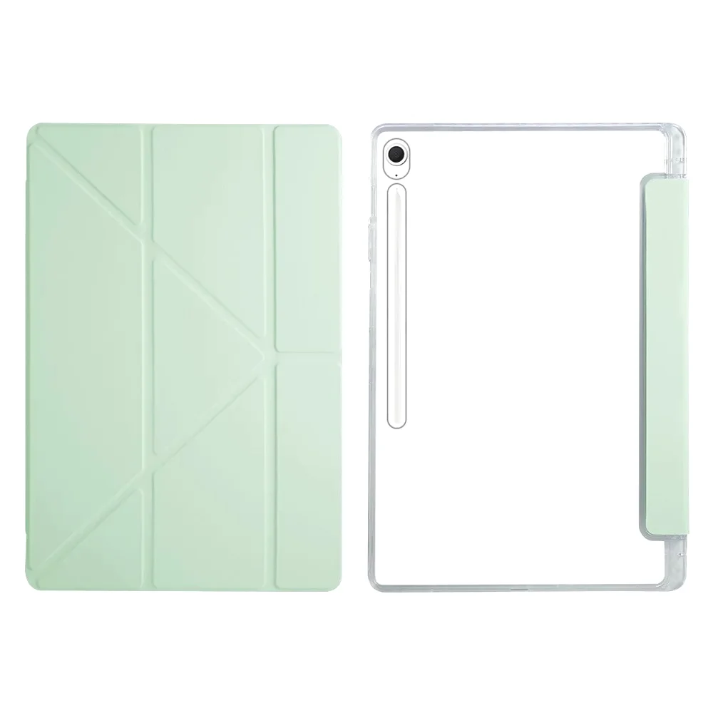Premium Tablet Case with Multi-Angle Stand and Clear Pencil Holder