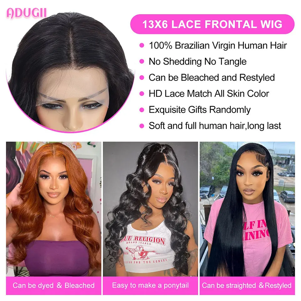 Human Hair Short Bob Wig Straight Hair Lace Front Wig – adugii