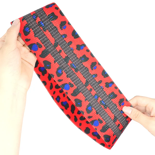 Leopard Print Fitness Resistance Bands Set by COYOCO - Booty Bands for Yoga, Pilates, Home Gym, and Workout Accessories 3