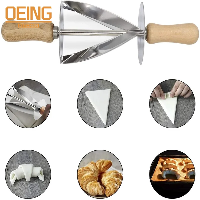 Dropship Croissant Tool Croissant Cutter Roller Stainless Steel Oscillating  Cutter Cutting Crust Baking Tool to Sell Online at a Lower Price