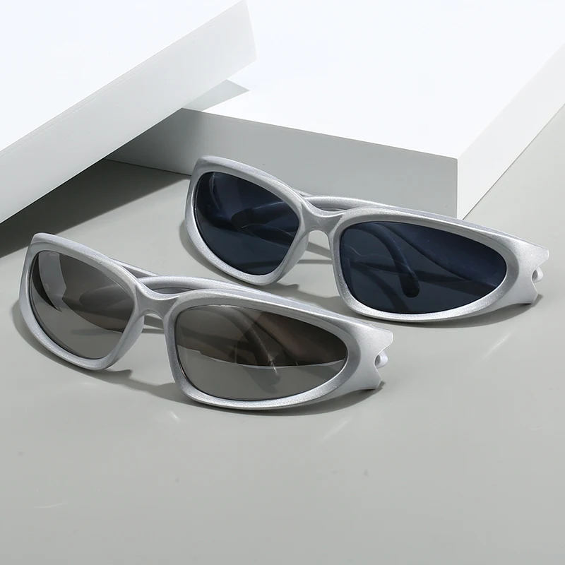 Sunglasses 1/2/3pcs Fashionable Men and Women Sunglasses High-end Y2K Square Bicycle Glasses Resistant Sunglasses Outdoor Hiking Glas UV400