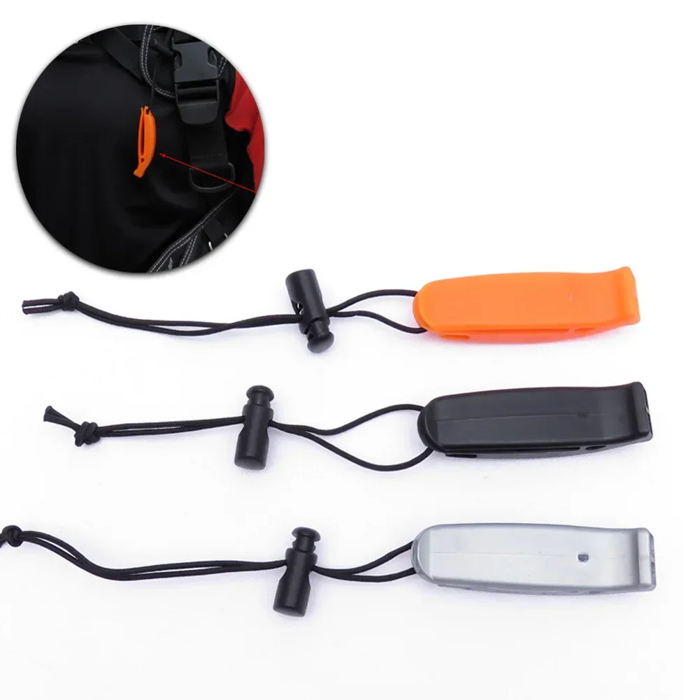 1PCS Safety Whistle With Clip for Boating Camping Hiking Hunting Scuba Diving Outdoor Survival Rescue