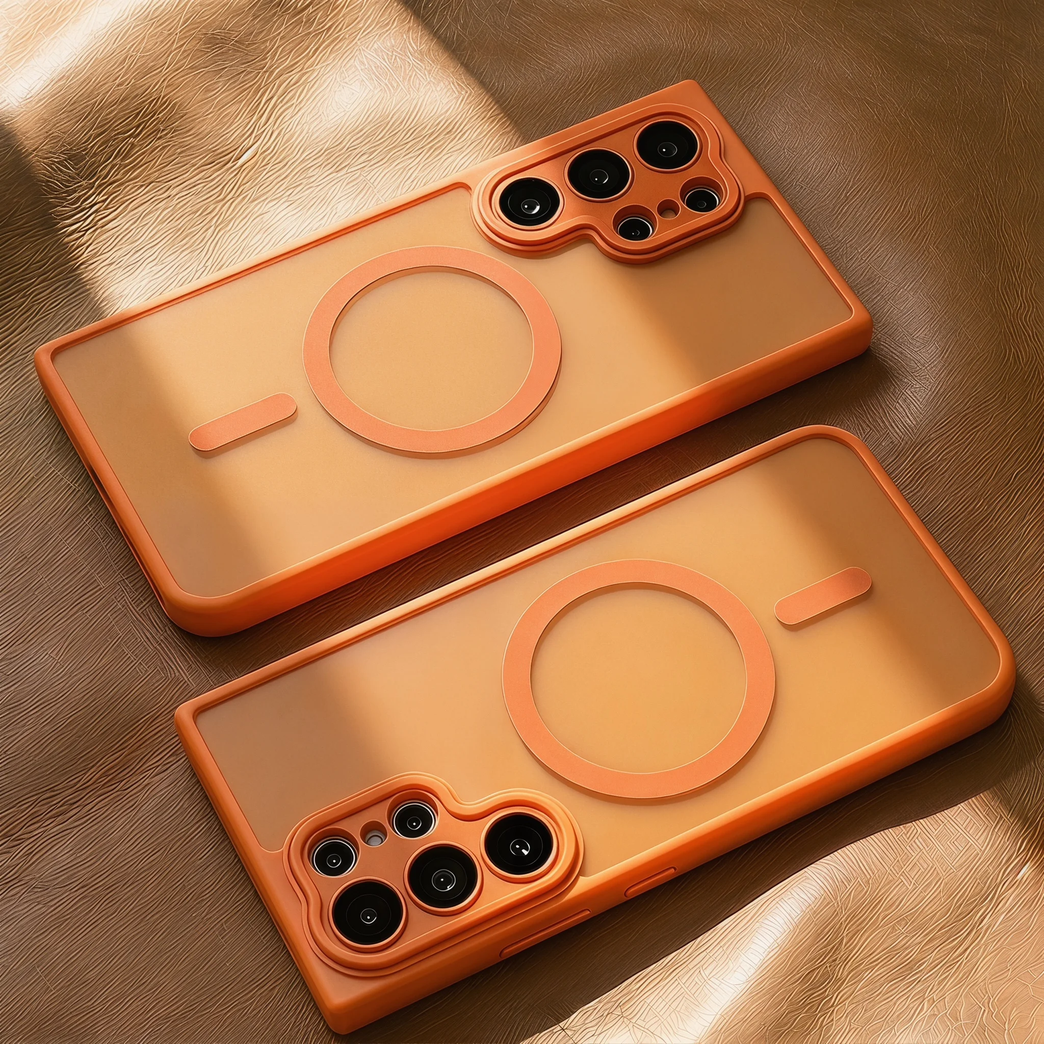 Luxur Matte Translucent Shockproof Magnetic Phone Case - Magsafe Compatible Back Cover