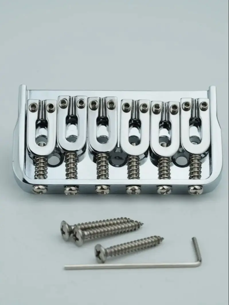 Elektrische Gitarre mit Fester Brücke, 6 Saiten, 7 Saiten. Verchromt, schwarz. – Detail 6