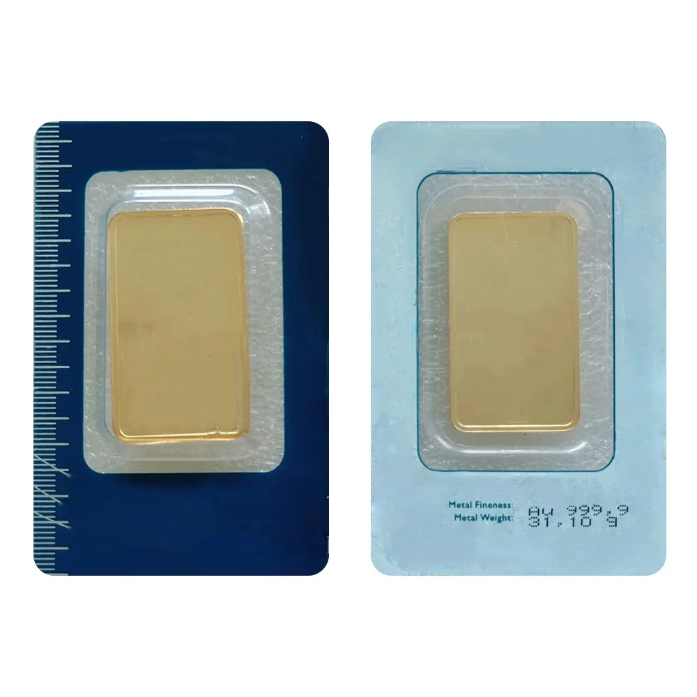 Premium 1oz/50g Switzerland Argor Gold Bar - Sealed 24K Gold Plated Ingot with Unique Serial Number