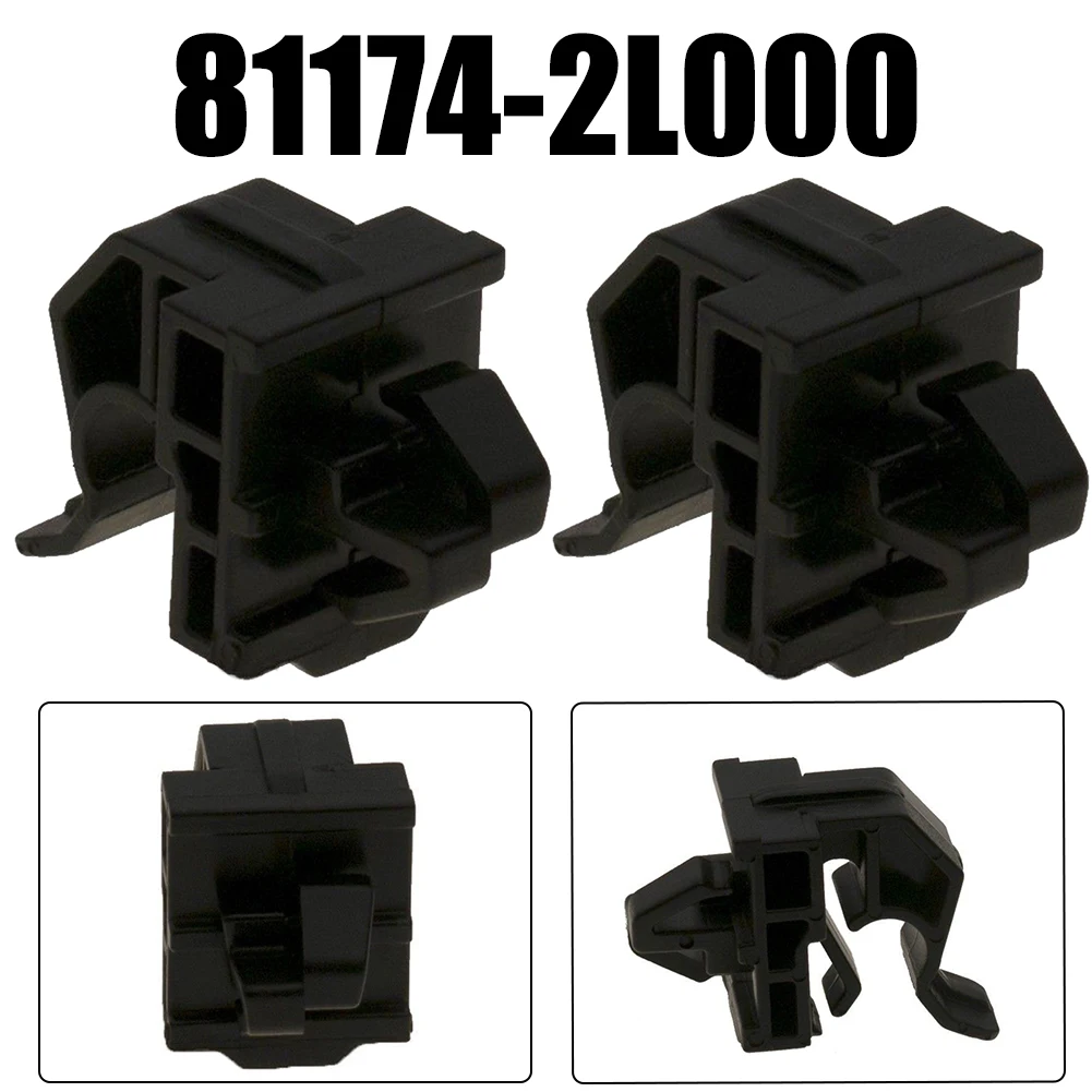

2Pcs Hood Support Rod Retainer Clip For Kia Forte Soul 2010-2013 81174-2L000 Direct Replacement Car Accessories
